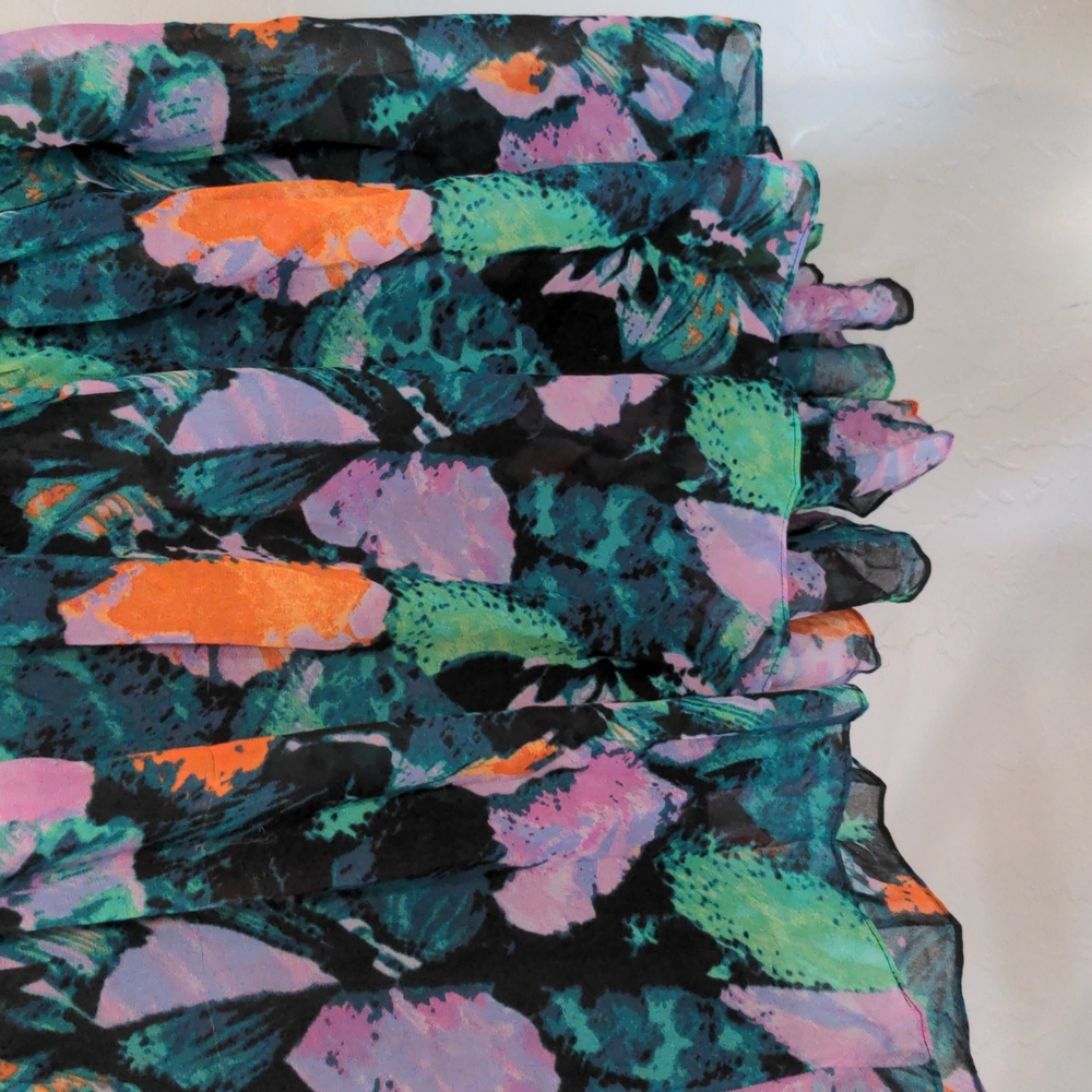 MODA INTERNATIONAL FLOWY HIGH LOW SUMMER DRESS - Picture 5 of 8
